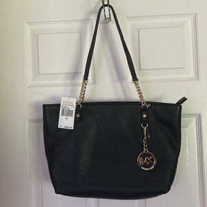 MICHAEL Michael Kors leather purse gold straps msrp $268